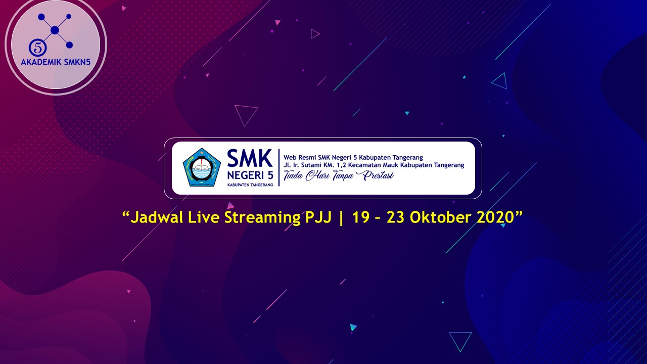 Read more about the article Live Streaming PJJ | Kamis, 22 Oktober 2020