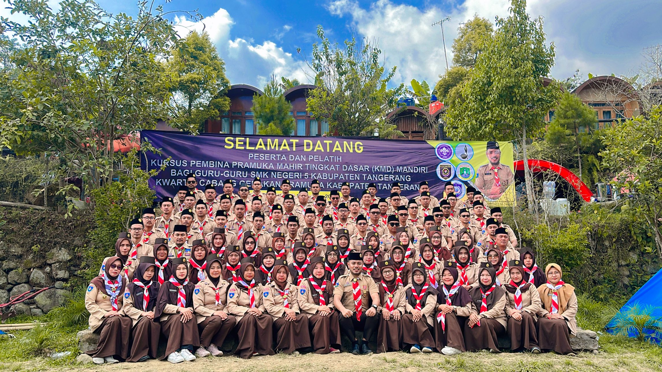 Read more about the article Sebanyak 101 Tenaga Pendidik SMKN 5 Kabupaten Tangerang Mengikuti Kursus Mahir Dasar Pramuka 2023