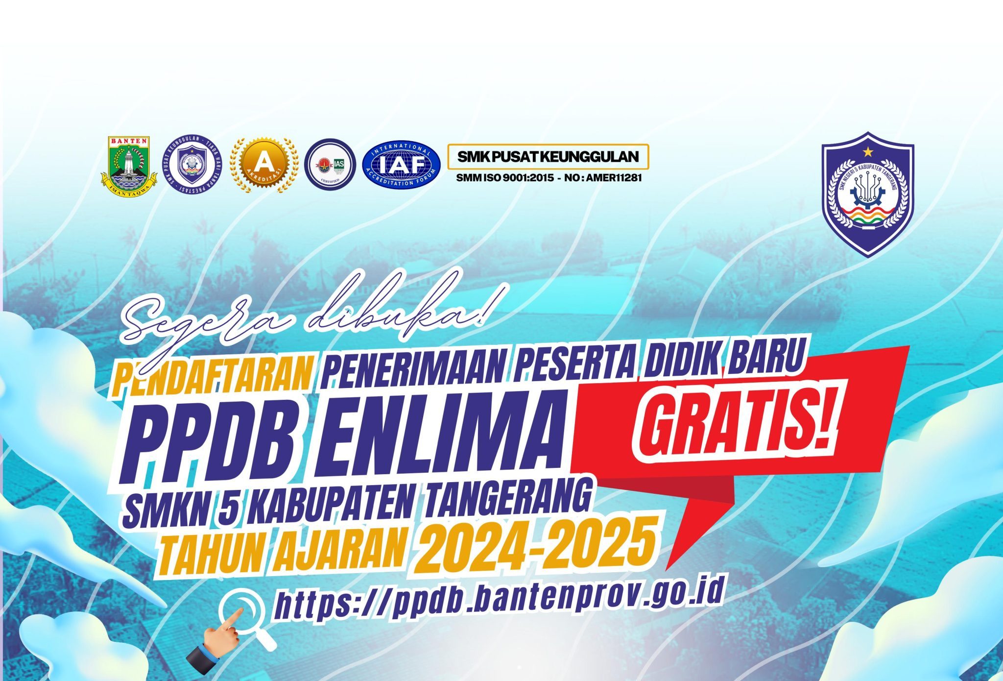 Read more about the article Penerimaan Peserta Didik Baru (PPDB) Tahun 2024-2025 SMKN 5 Kabupaten Tangerang