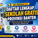 Program Sekolah Gratis Provinsi Banten 2026, Peluang Pendidikan untuk Seluruh Masyarakat Banten